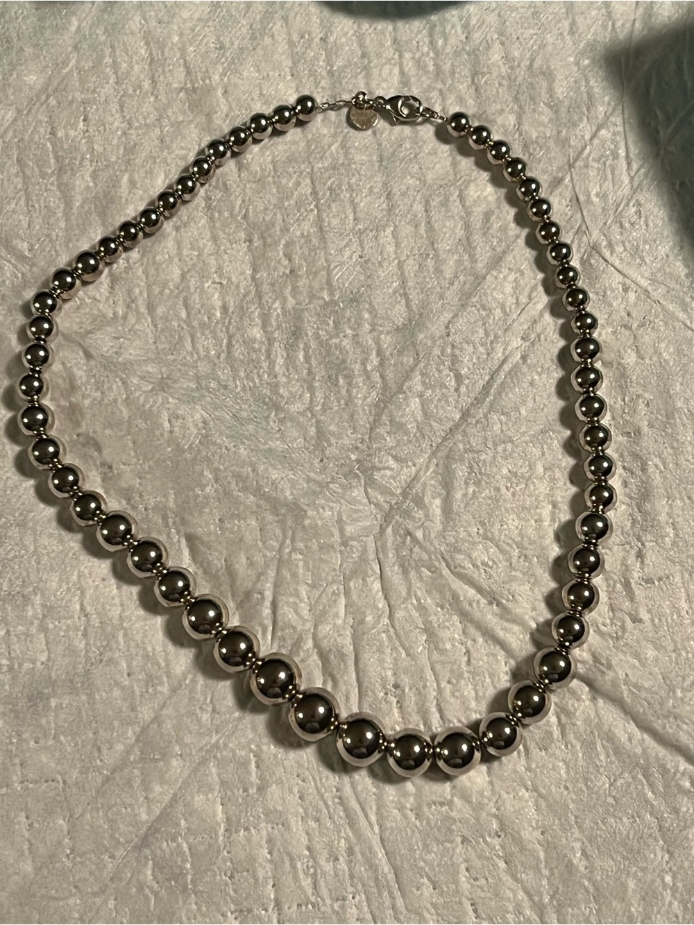 Tiffany & Co. Metallic Hematite Bead Necklace with Tiffany Blue Box - Picture 7 of 8